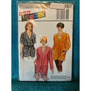 Burda 4342 sewing pattern womens boxy power blazer